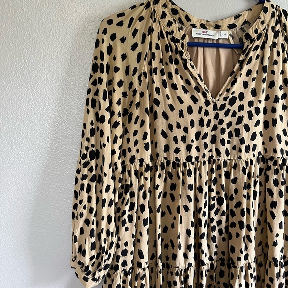 [Vineyard Vines] Leopard Tiered Dress- Size XXS - Picture 5 of 10